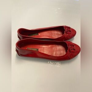 Louis Vuitton Red Patent Leather Ballet Flats – Size 37
